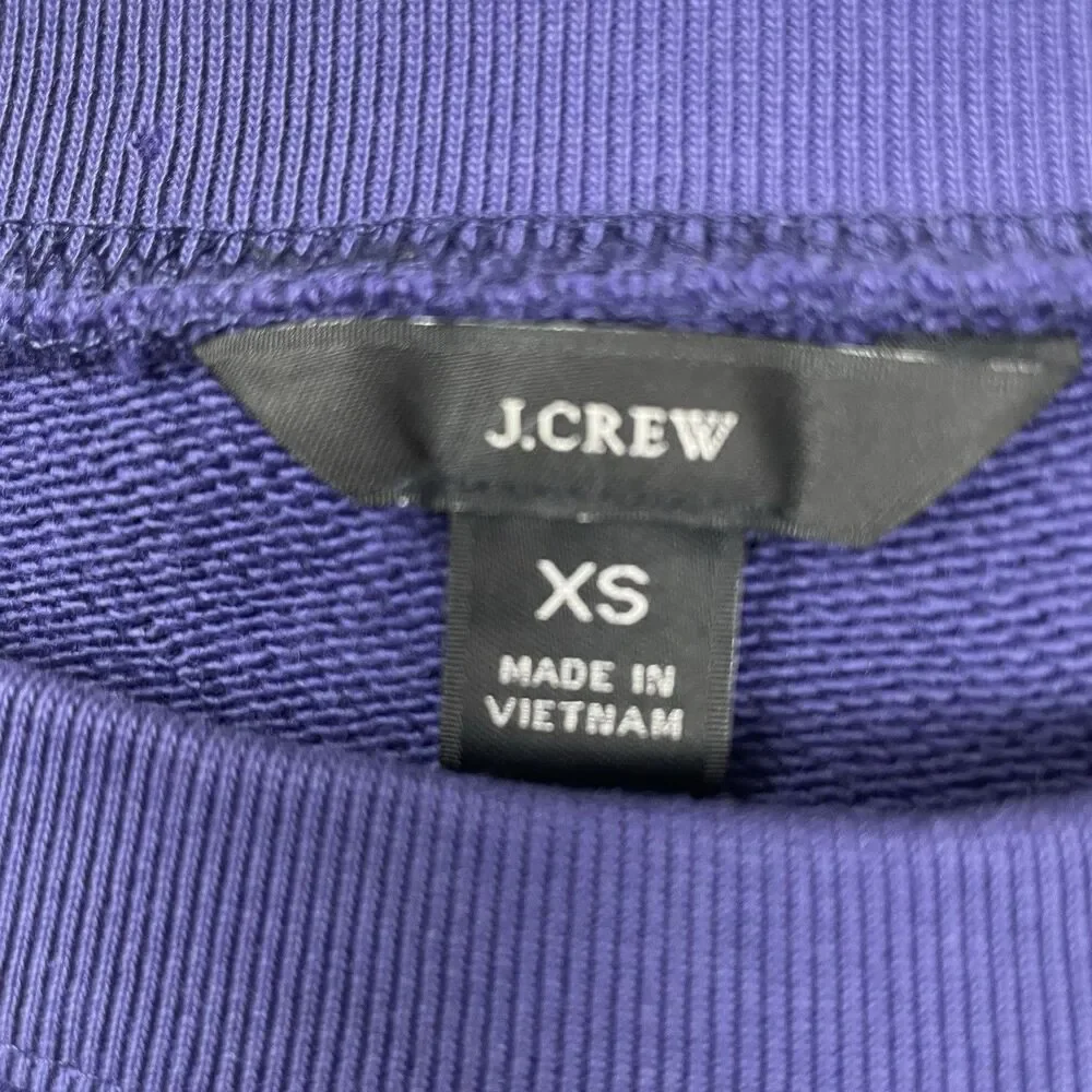 J Crew Women’s Nautical Rope Anchor Sweater Fisherman Purple-XS